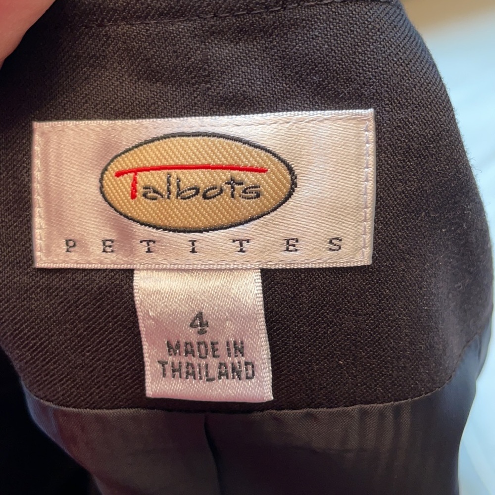 Talbots Single Button Black Jacket - image 6